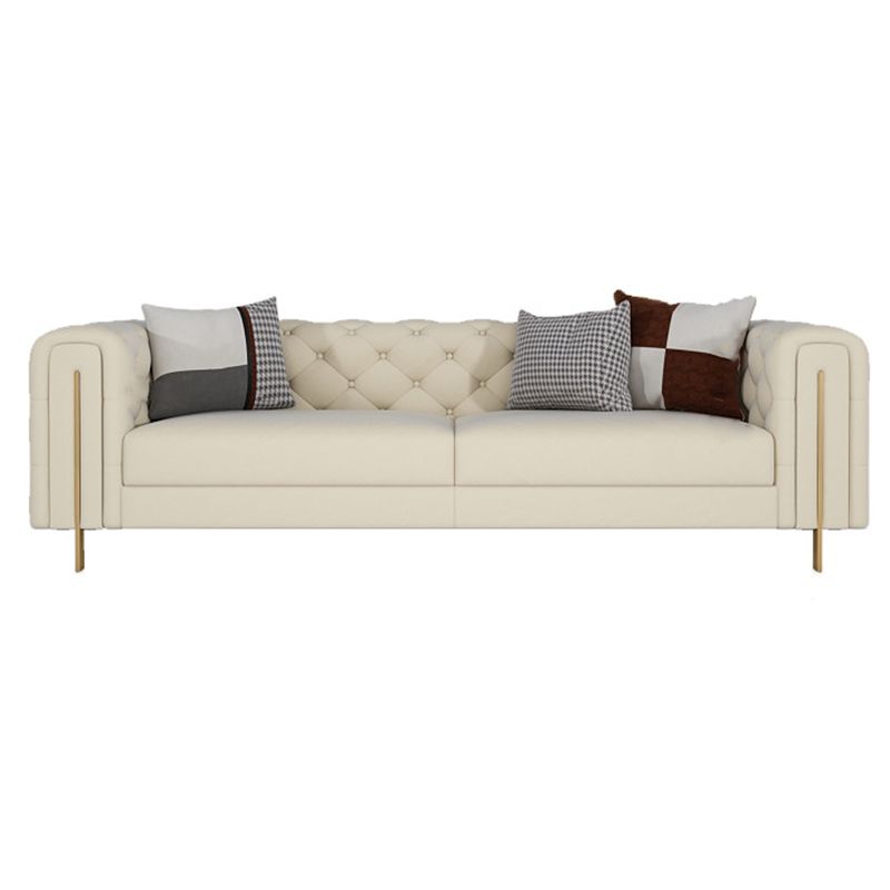 29,53 "High Classic Glam Tuxedo Arm Sofa mit Tuftted-Split-Back, Beige, beige