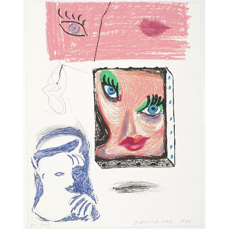Art Deco Girls Wall Murals with An Image of Celia Pattern Pink-Green Wall Covering on Grey