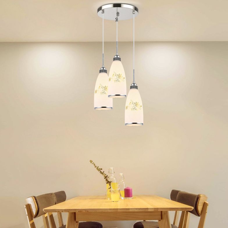 Bell Shade hanglamp Lichte armatuur moderne glazen eetkamer plafond suspensielamp