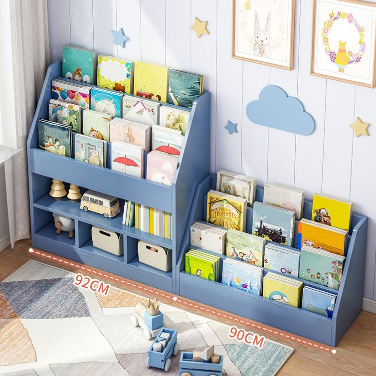 Engineered Wood Shelf Bookcase Contemporary Book Shelf for Study Room