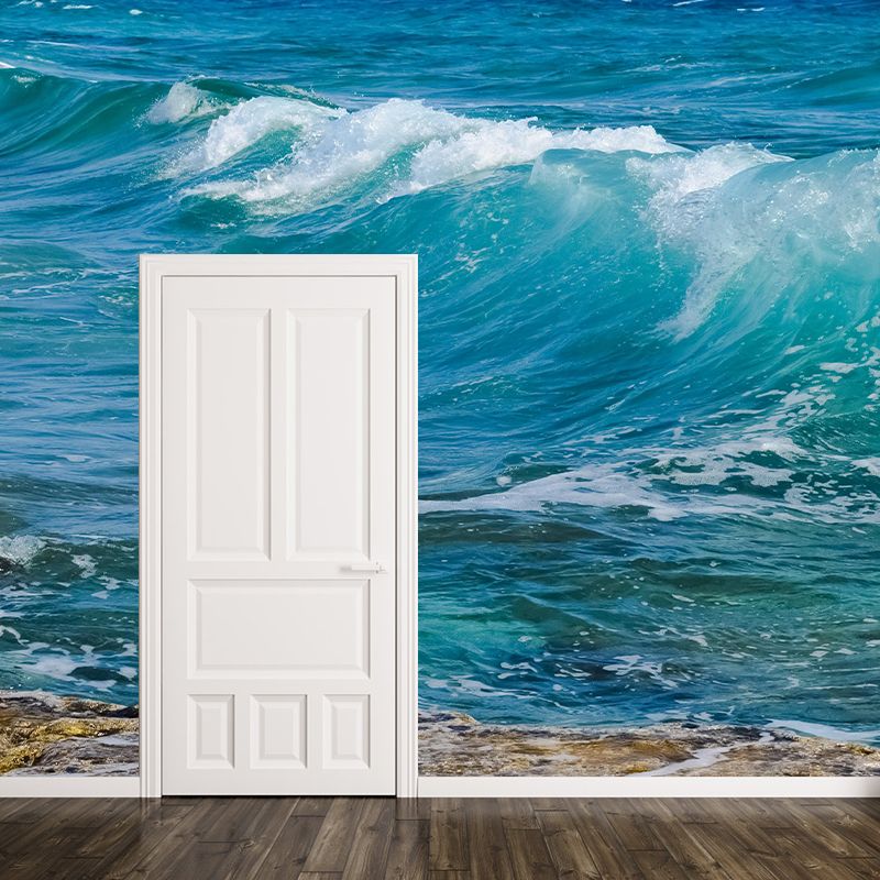 Boundless Sea Wall Mural Wallpaper Stain Resistant Wall Decor for Sleeping Room