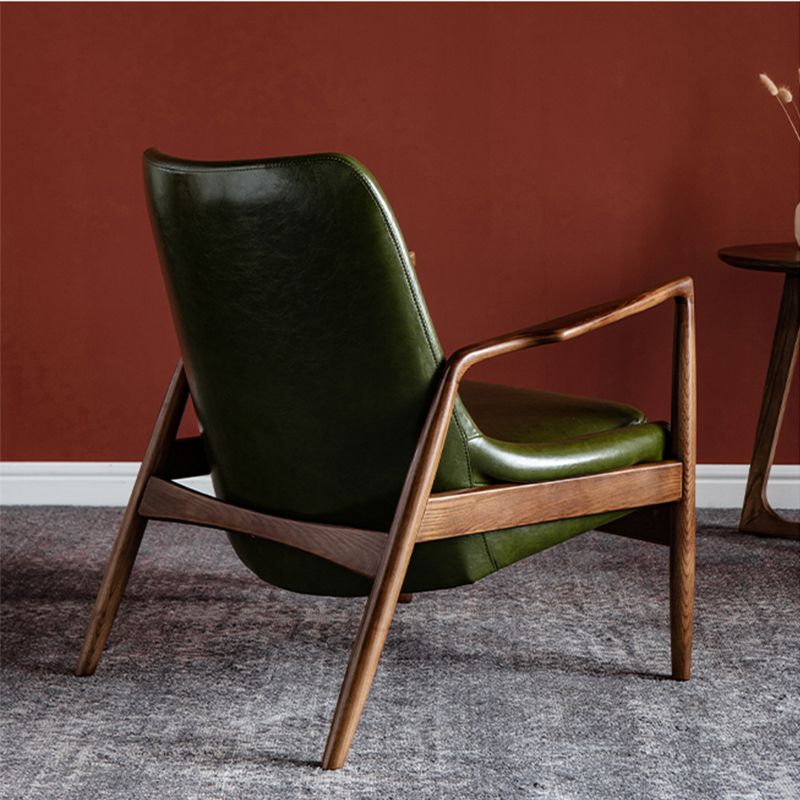 Contemporary Arms Included with Pillow Basic Four Leg Accent Armchair