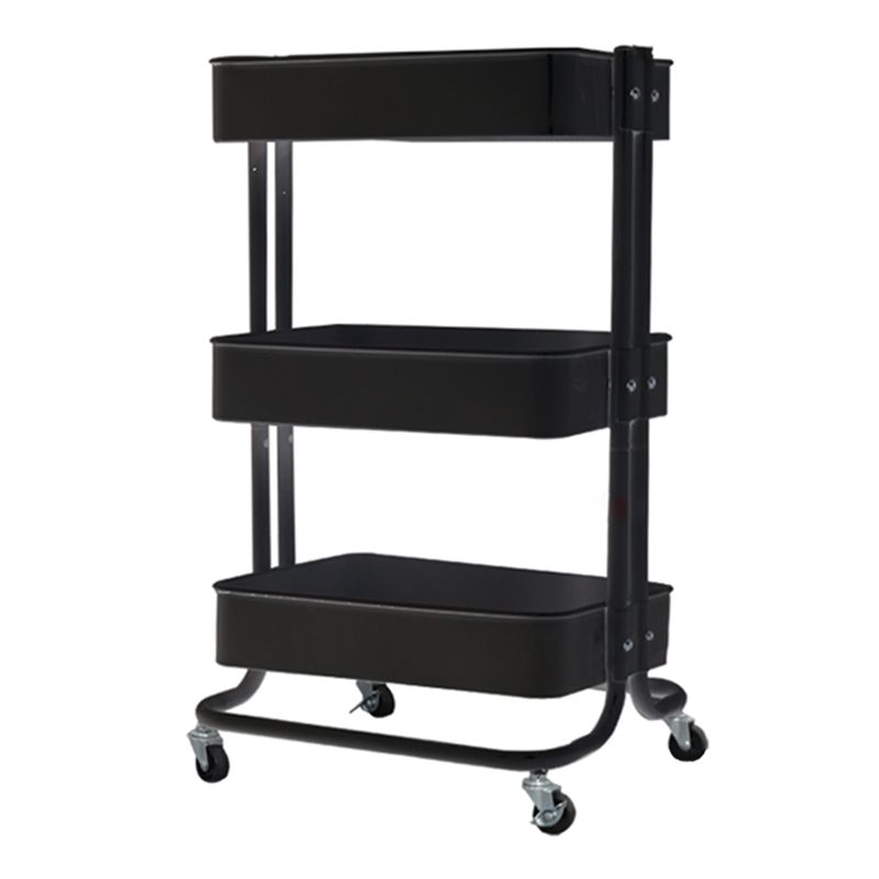 Contemporary Etagere Bookshelf Metal Open Back Bookcase with Shelves