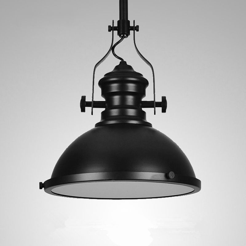 1-Light pivotant joint pendentif commercial éclairage de plafond en métal industriel pour le salon
