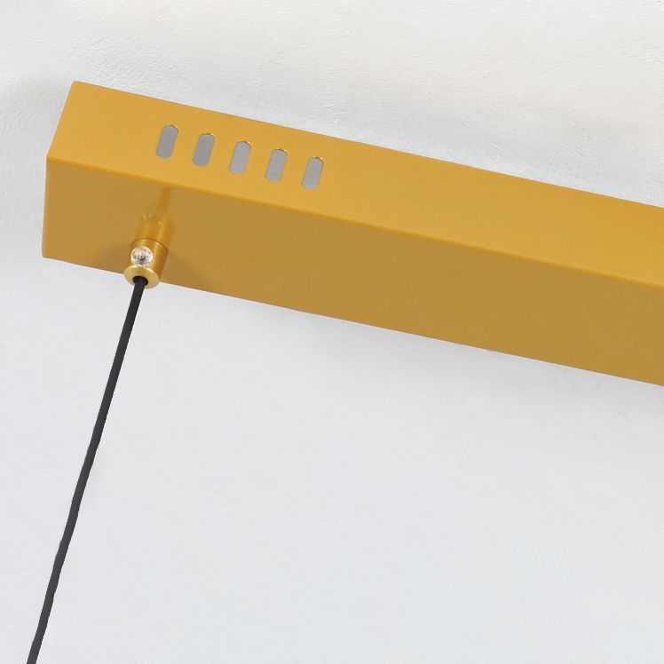 Lámpara de isla LED de comedor de estilo LED moderno lámpara colgante de comedor ondulado