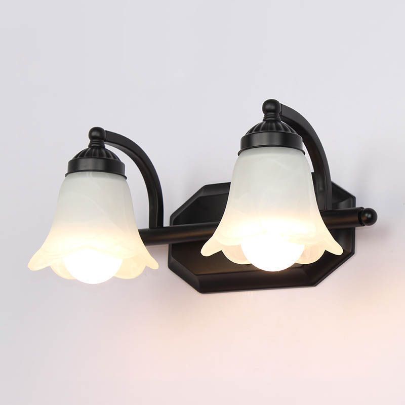 Armed Vanity Mirror Lights American Retro Style Glass Vanity Light