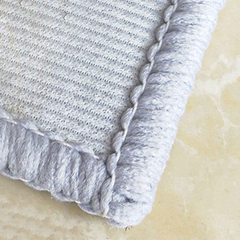 Grey Modern Rug Polyester Graphic Area Rug Tear Resistant Rug for Home Decor