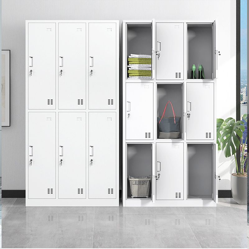 Contemporary Wardrobe Metal White Colour Wardrobe Closet for Bedroom