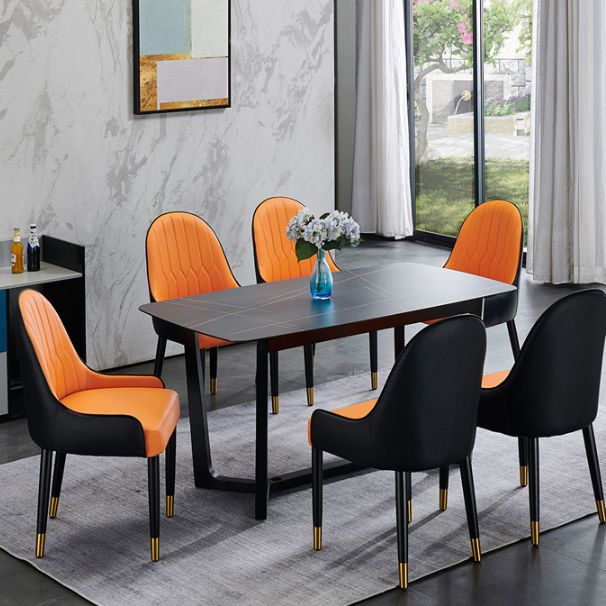 Solid Wood Modern Home Dining Chair Matte Finish Parsons Side Chair