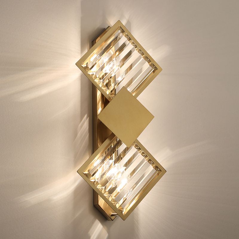 Unique Shape Wall Lighting Fixtures Modern 2 Lights Wall Light Sconces for Bedroom