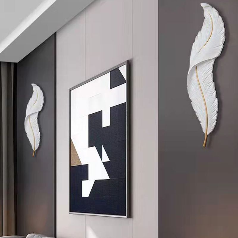 Modern Wall Lamp Household Feather Wall Mount Lighting for Sitting Room