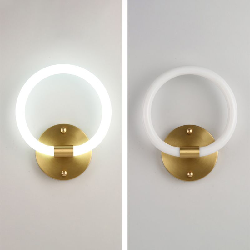 Linear Wall Sconces Modern Metal Wall Lamp in Gold for Living Room