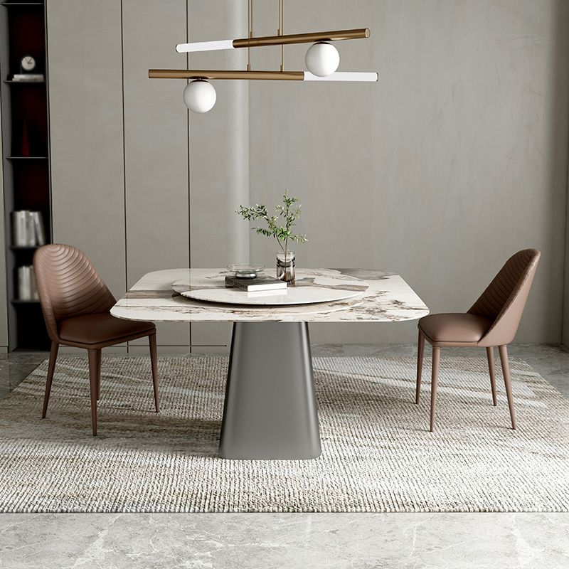 Modern 1/3/5 Square Dining Table Set Sintered Stone Dining Table for Home