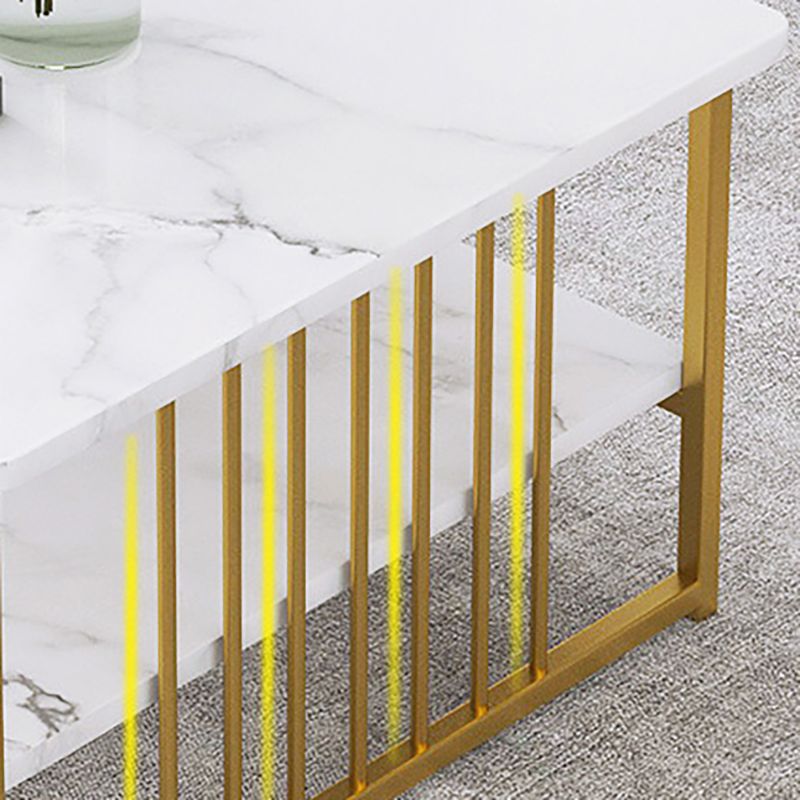 Rectangular Storage Coffee Table  Contemporary Frame Cocktail Table for Home
