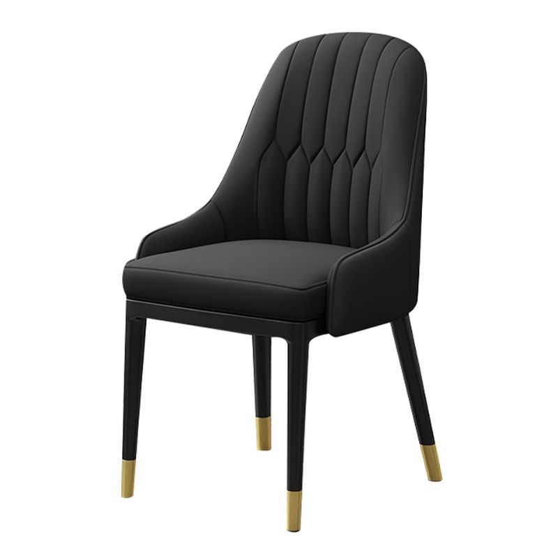 Chaise en métal de Style Glam européen, ensemble de fauteuils à dossier solide pour cuisine et salle à manger