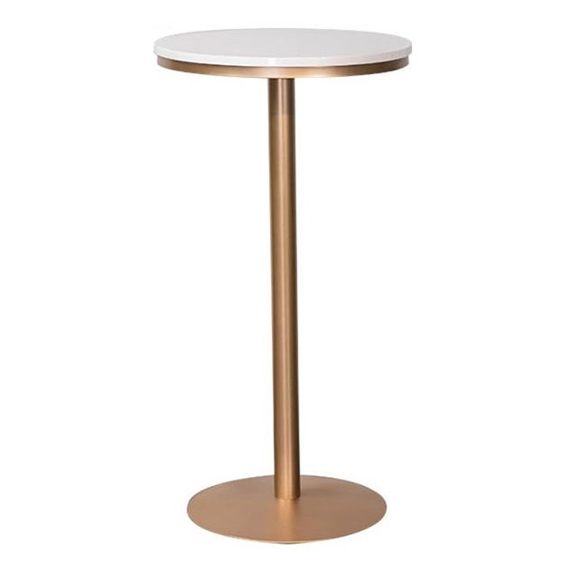 Stone Bar Dining Table Glam Style Bar Table for Milk Tea Shop Cafe