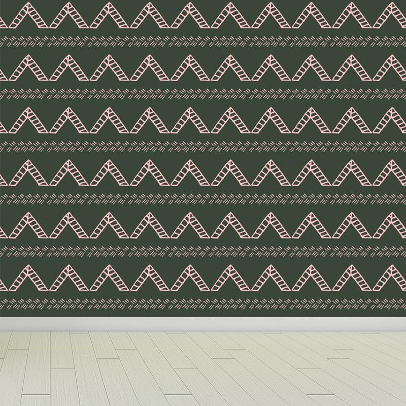 Fresh Abstract Pattern Mural Wallpaper Contemporary Non-Woven Material Wall Covering