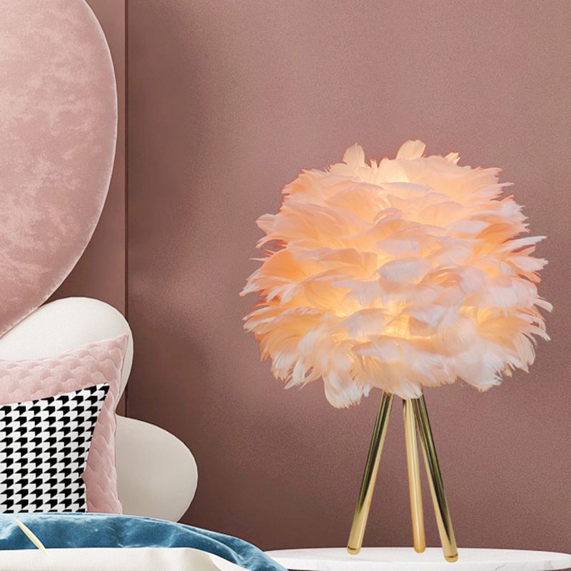 Moderne Style Schreibtisch Beleuchtung kreative Federschreibtischlampe für Schlafzimmer
