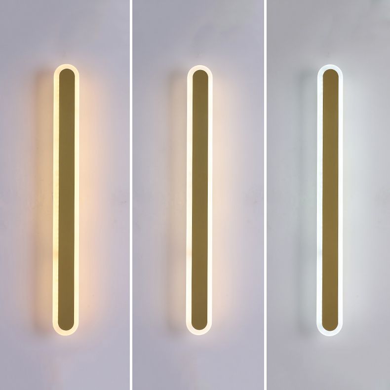 Linear Wall Light Fixture Modern Style Wall Sconce Light for Living Room