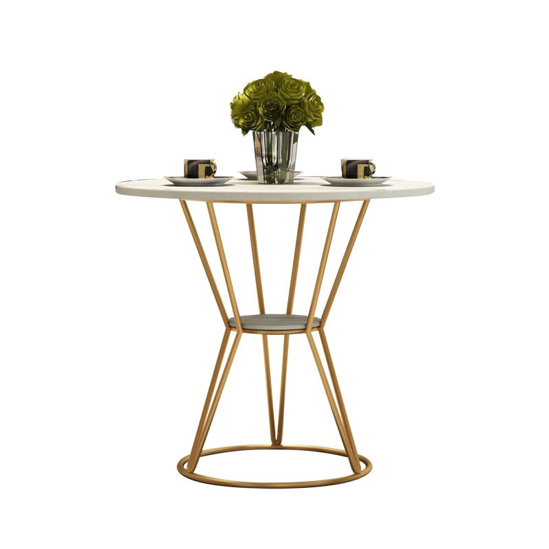 Table à manger de luxe traditionnelle table de pierre fritrée avec base de piédestal