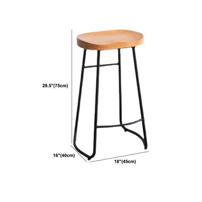 Modern Rectangle Table and Stool Set 1/2/6/11 Pieces Solid Wood Bar Table Set in Natural