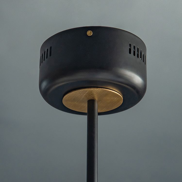 Black and Gold Sputnik Chandelier Postmodern LED Acrylic Suspension Light for Living Room