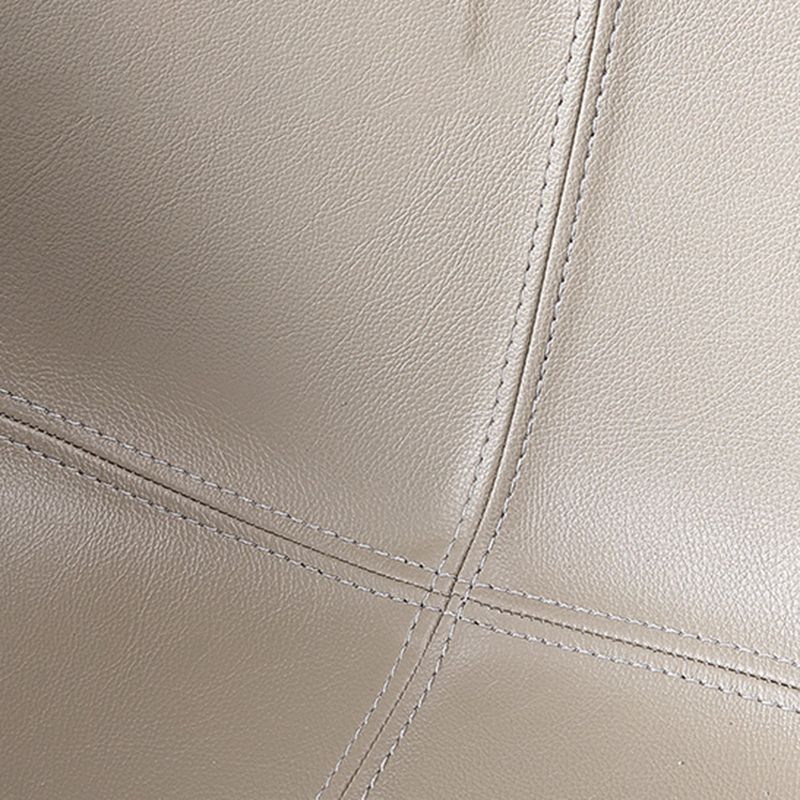 Sillón inclinado contemporáneo Sillón Parsons curvo de cuero para Brasserie