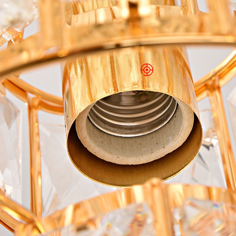 Modern Simplicity Crystal Hanging Lamp Sphere Shape Pendant Light for Living Room