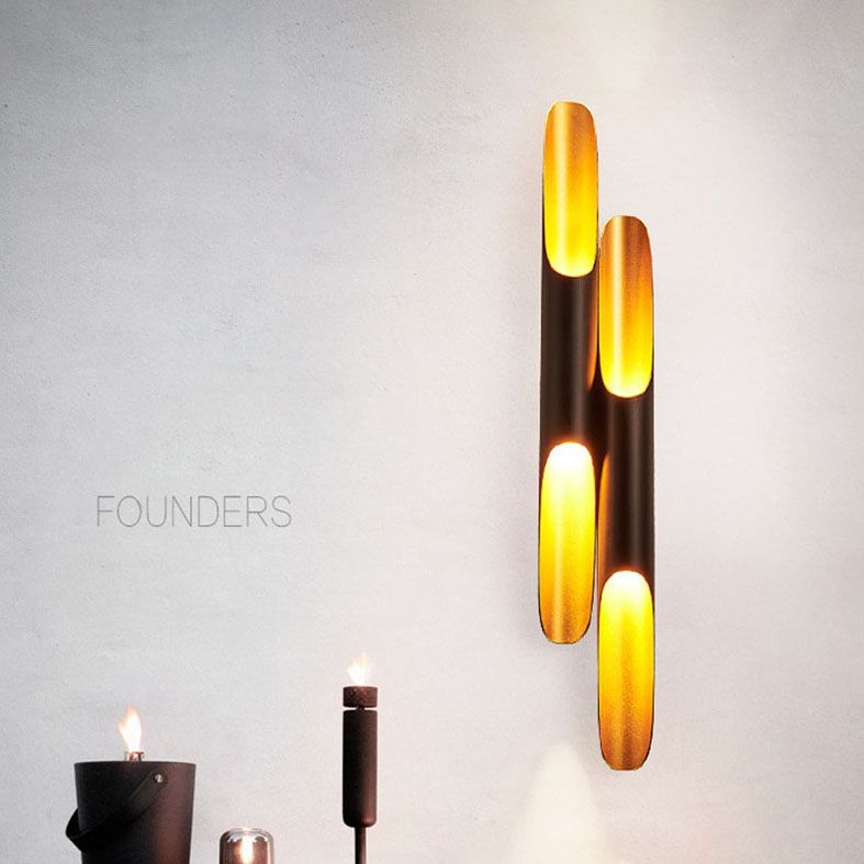 Moderne einfache lineare Wandmontage 1-Licht-Aluminiumwandlampe für Wohnzimmer