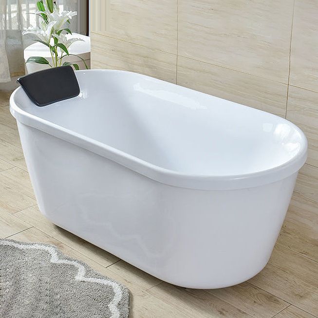 Acrylic Soaking Bathtub Antique Finish Roll Top Oval Bath Tub