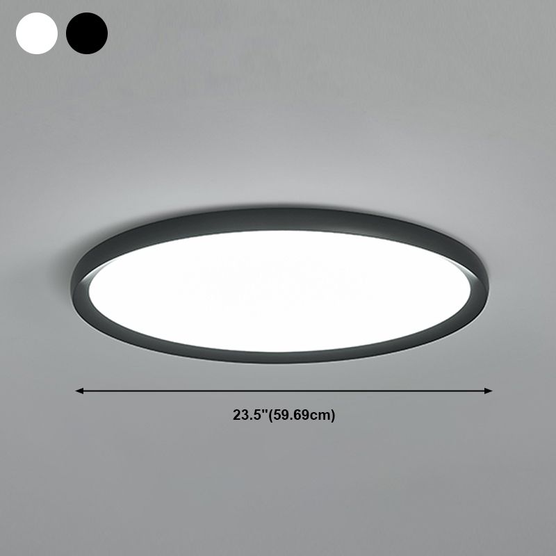 Simplicity Flush Mount Fixture with Acrylic Shade LED Flush Ceiling Light Fixtures