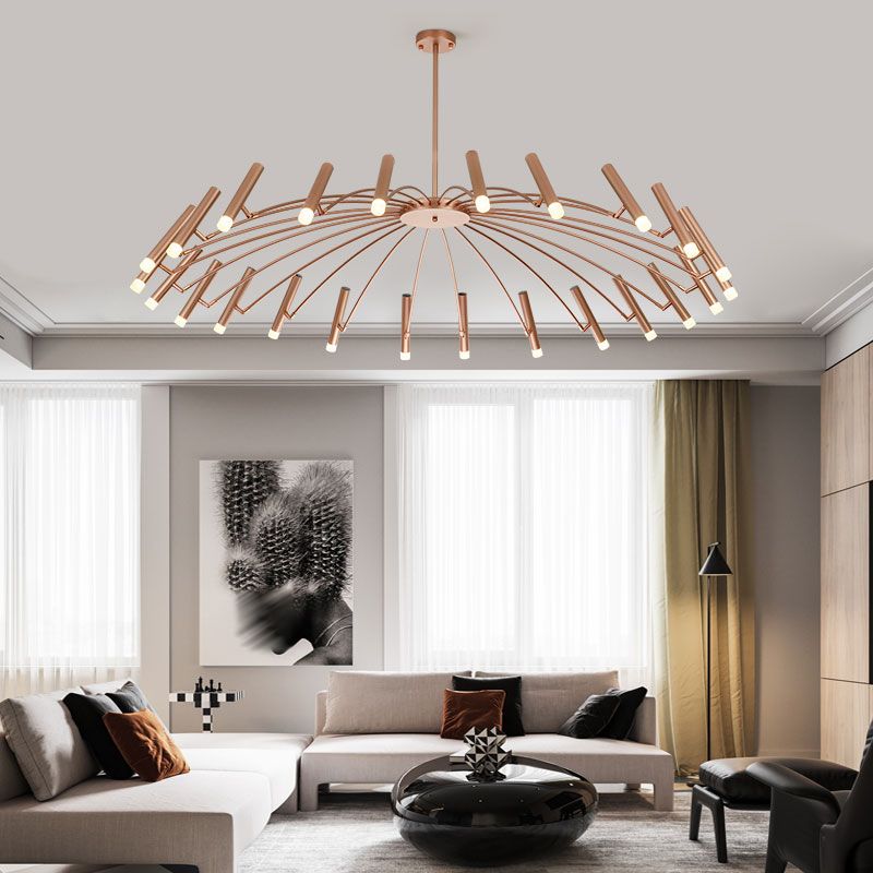 Verstellbarer moderner Kronleuchterbeleuchtung Metallheizlicht für Wohnzimmer
