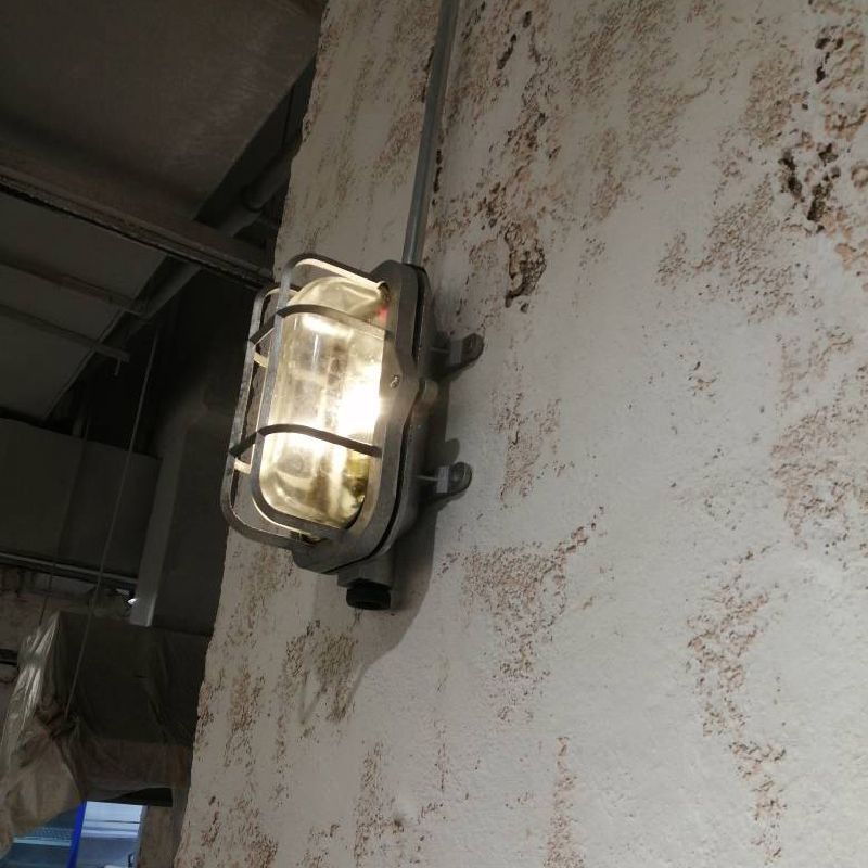 Shaded Restaurant Wall Sconce Light Vintage Style Glass Metallic Wall Lighting Fixture