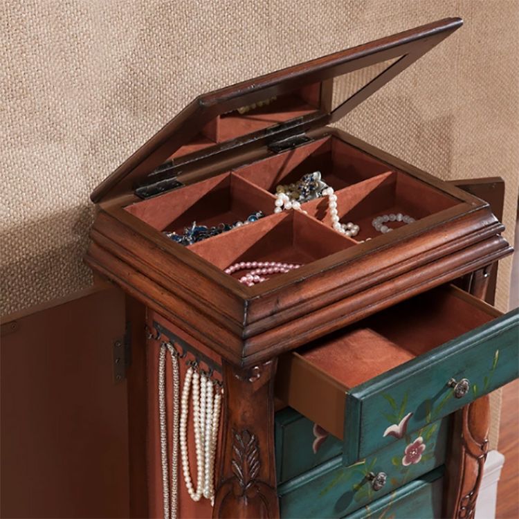 Classic Glam Storage Chest Solid Wood Storage Chest Dresser with 7 Drawers