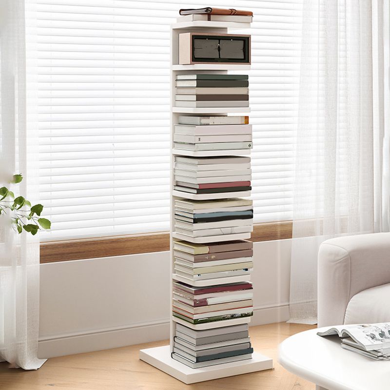 Modern Geometric Book Shelf with Rectangular Shelves Wood Bookcase