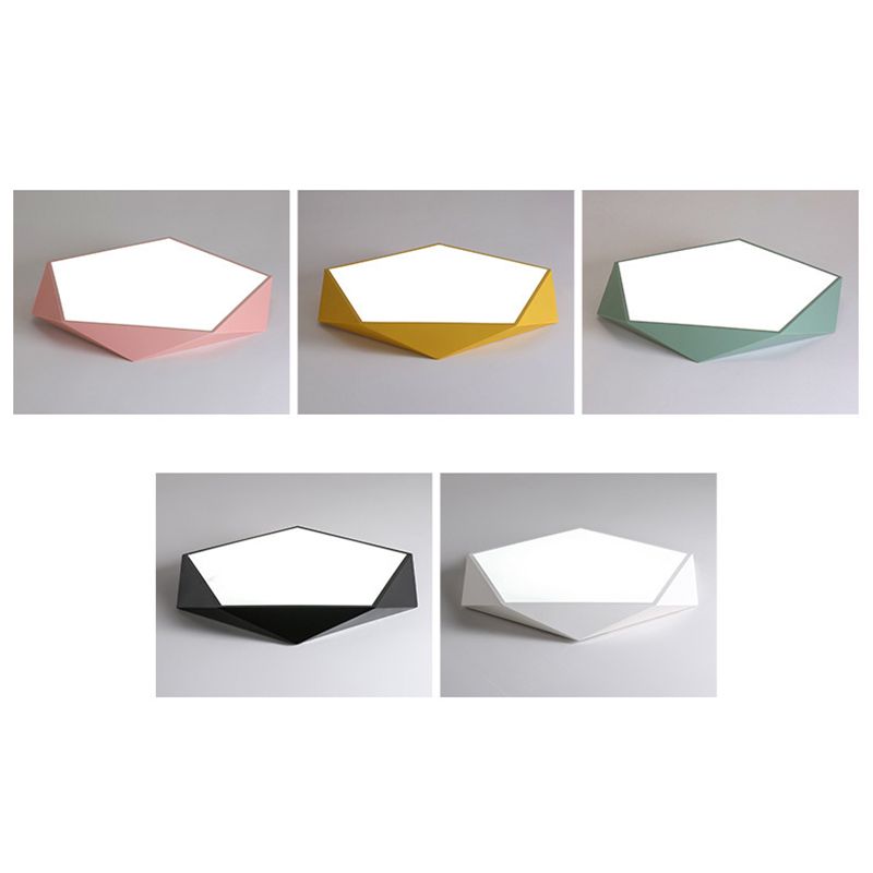 Nordic Macaroon Flush Mount ha condotto la luce creativa Geometria Flush Mount Illuminazione per la camera da letto