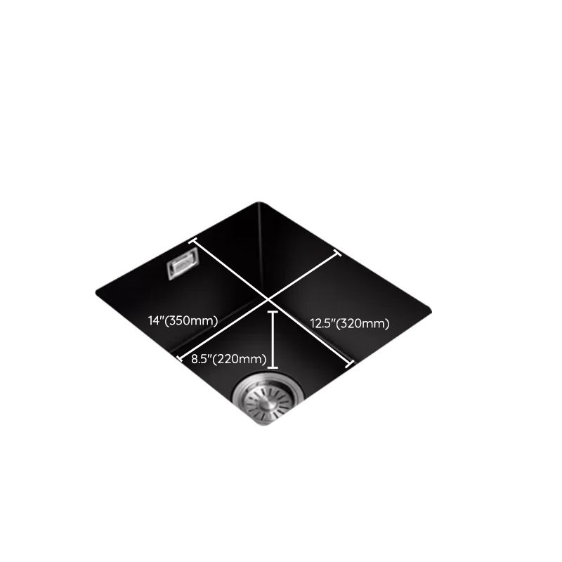 Black Kitchen Sink Ceramic Pull-out Faucet Anti-spill Rod Handle Sink