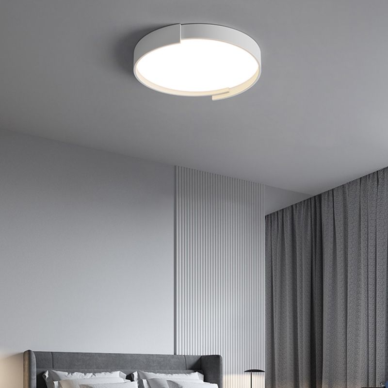 Plafonnier LED en fer laqué, montage circulaire en acrylique, Style créatif moderne, pour chambre à coucher