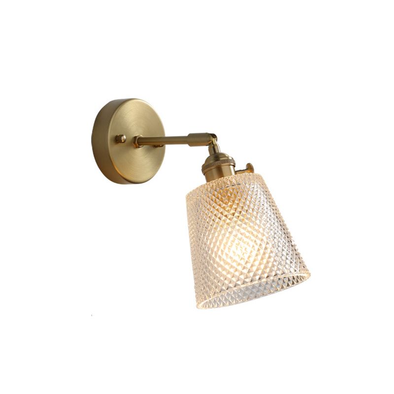 Glass Geometric Wall Sconces Industrial Style 1 Light Wall Mounted Lamps