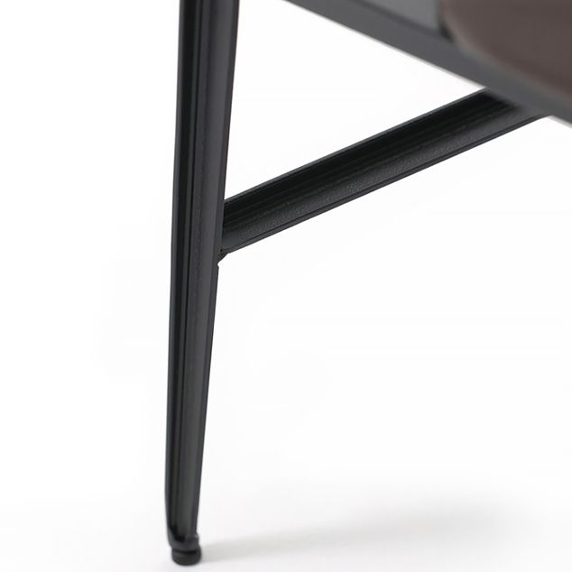 Contemporary Side Chair Metal Open Back Dining Room Chair for Home