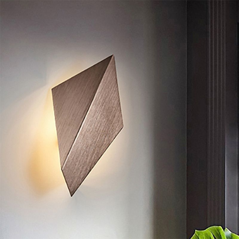 Metal Geometric Wall Mounted Light Postmodern 1 Light Black/Grey/White Sconce Light Fixture