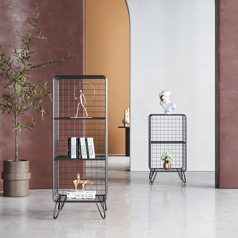 Glam Metal Bookshelf Standard Shelf Bookshelf for Home Office