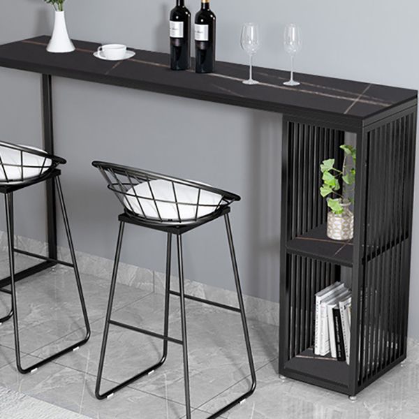 Contemporary Style Dining Bar Counter Table Rectangle Table for Kitchen