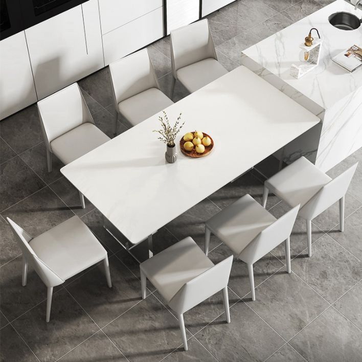 Contemporary Style Rectangle Table Set 1/4/7 Pieces Dining Set for Kitchen