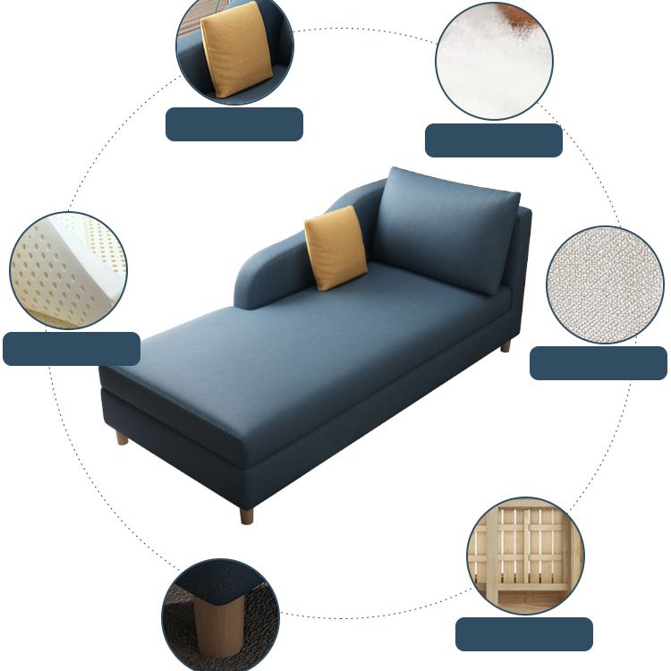 Scandinavian Chaise Lounge Chair One Armed Chaise for Living Room