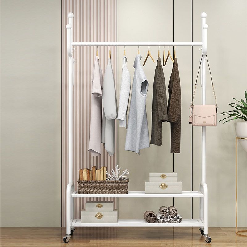 Modern Coat Hanger Solid Color Coat Hooks Coat Rack with Storage Shelving