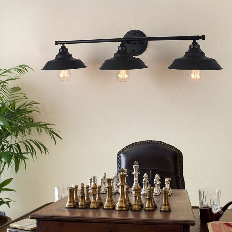 Industrial Metal Vanity Sconce Light Barn Shade Wall Mounted Light for Mirror Cabinet