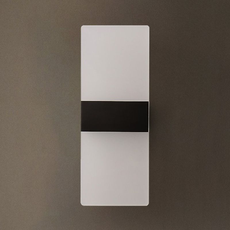 Rectangular Shape Wall Lamp Modern Style Acrylic 1-Light Wall Light for Living Room