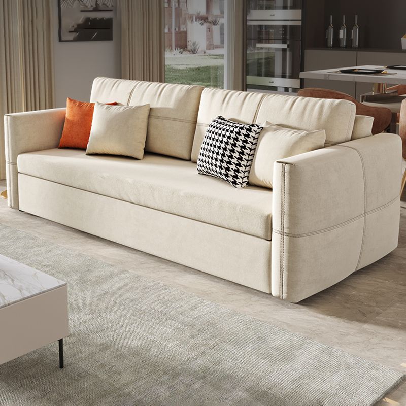 31" Wide Scandinavian Sleeper Sofa Futon Fabric Sleeper Sofa