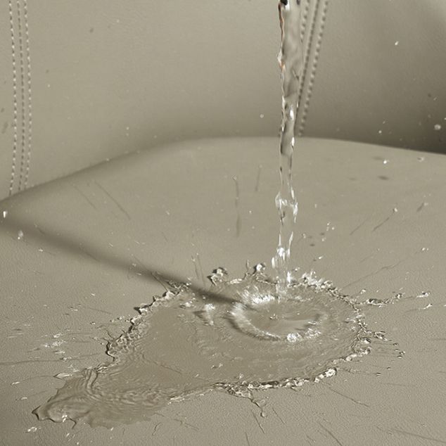 Solid Back Chair Industrial Style Leather Dining Side Chairs